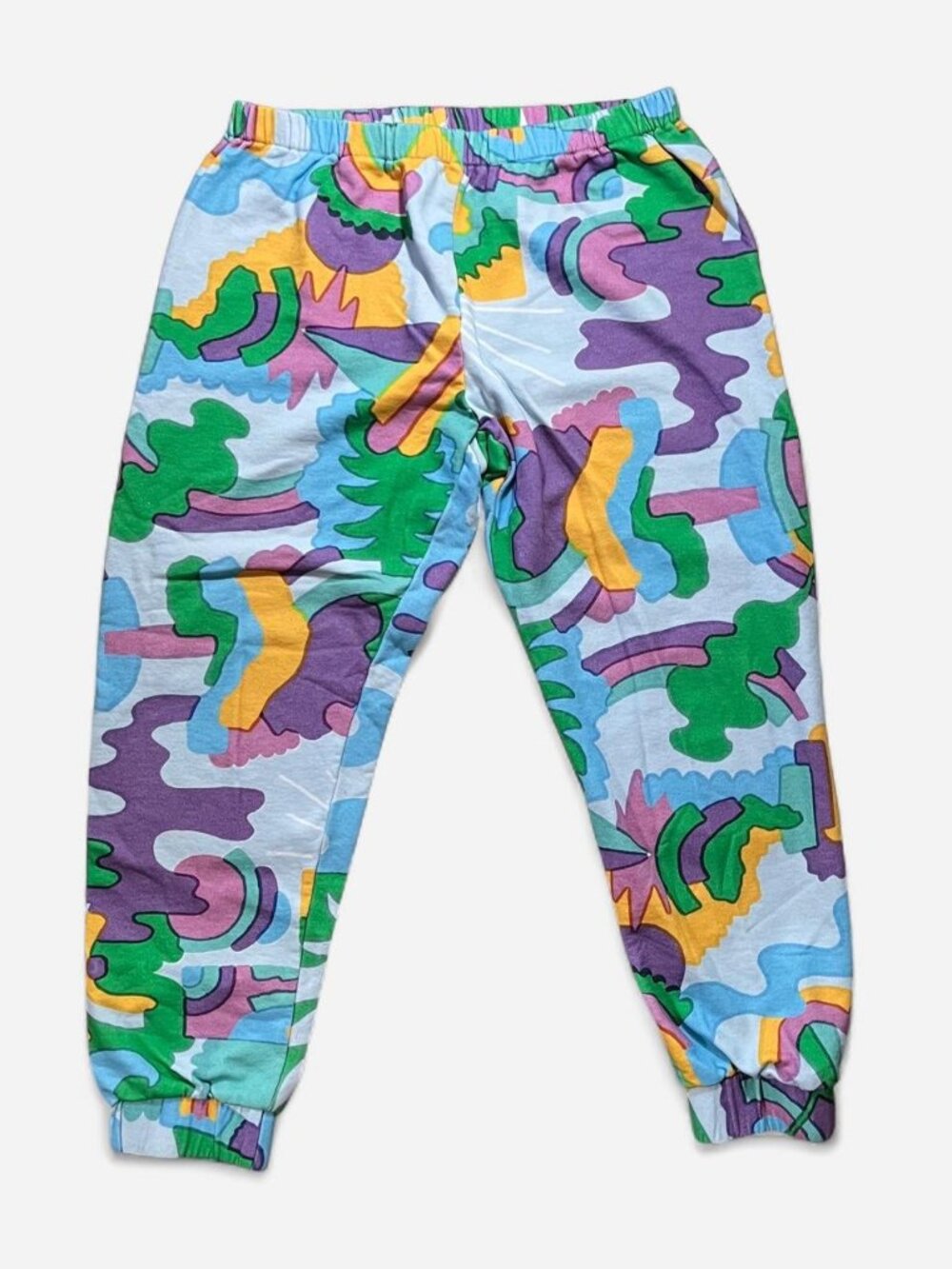 Paom Vibrant Multicolor Abstract Jogger Pants